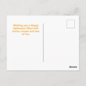 キュートバレリーナハロウィーンこうもり&モーオンズバレエ ポストカード (裏面)