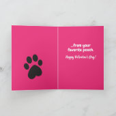 キュートバレンタインデーゴールデンレトリエバーポッチスメッシュ カード (内部)