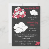 キュートバレンタインデーパーティの招待状 招待状 (正面)