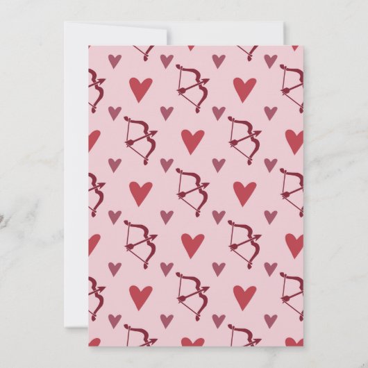 キュートバレンタインデーパーティの招待状 招待状 (裏面)