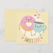 キュートバレンタインデーホリデーカード シーズンカード (正面/裏面)