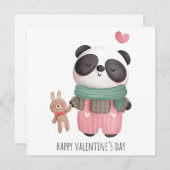 キュートバレンタインデーホリデーカード シーズンカード (正面/裏面)