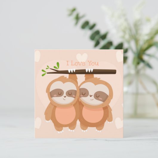 キュートバレンタインデーホリデーカード シーズンカード (スタンド正面)