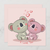 キュートバレンタインデーホリデーカード シーズンカード (正面/裏面)