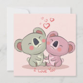 キュートバレンタインデーホリデーカード シーズンカード (正面)