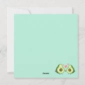 キュートバレンタインデーホリデーカード シーズンカード (裏面)