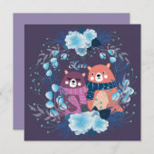 キュートバレンタインデーホリデーカード シーズンカード (正面/裏面)