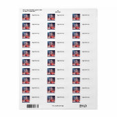 キュートバレンタインデー子猫差出人住所ラベル ラベル (フルシート)