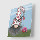 キュートバレンタイン格言 スクエア壁時計 (傾斜)