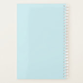 キュートバレーボールガールイラストレーション&名前をカスタムする プランナー手帳 (裏面)