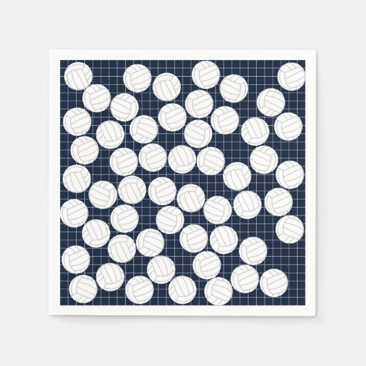 キュートバレーボール紙ナプキンス スタンダードカクテルナプキン (正面)