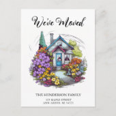 キュートバンガローハウスニューホームムービングアナウンス ポストカード (正面)