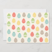 キュートバンニーとイースターエッグパーティの招待状 招待状 (裏面)