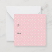 キュートバンニーハッピーイースター ノートカード (裏面)