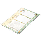 キュートバンブルハチカスタムプランナー ノートパッド (アングル)