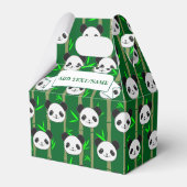 キュートバンブーパンダ柄名前をカスタムする フェイバーボックス (正面サイド)