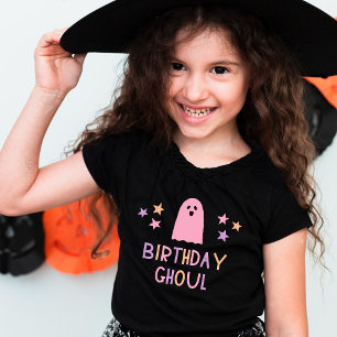 キュートバースデーグールパステル幽霊ハロウィーン トドラーTシャツ