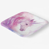 キュートバースデーパーティーユニコーン紙プレート ペーパープレート (傾斜あり)