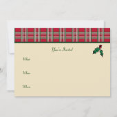 キュートバーズクリスマスホリデー招待状 招待状 (裏面)