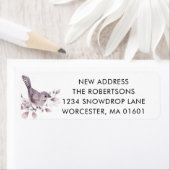 キュートバードニューホームバラピンクフローラ差出人住所 ラベル (インサイチュ)