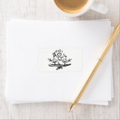 キュートバード婚約白黒ラブバード結婚ズ ラベル (インサイチュ)