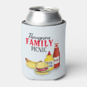 キュートバーベキューピクニックファミリー懇親会カスタム 缶クーラー (缶正面)