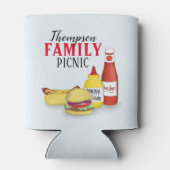 キュートバーベキューピクニックファミリー懇親会カスタム 缶クーラー (裏面)