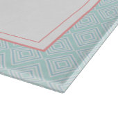 キュートパイナップルバラブーケピンクターコイズ カッティングボード (角)