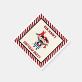 キュートパイレーツ子供の誕生日パーティー紙 スタンダードカクテルナプキン (角)