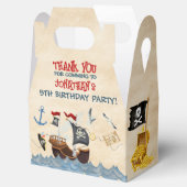 キュートパイレーツ誕生日パーチメント水の色 フェイバーボックス (オープン)