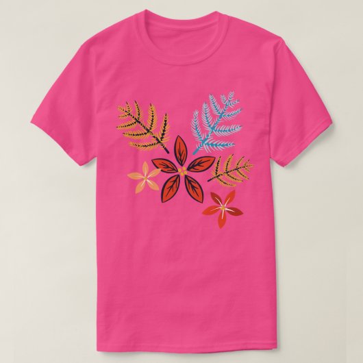 キュートパインポインセチア Tシャツ (デザイン正面)