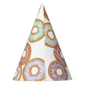 キュートパカラフルステルドーナツ誕生日 パーティーハット (裏面)