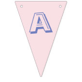 キュートパガーリーステルピンクカップケーキハッピーバースデー バンティングフラッグ (第3の旗)