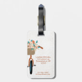 キュートパガーリーリカフェバケーション ラゲッジタグ (裏面縦)