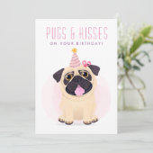 キュートパグハッピーバースデーカード シーズンカード (スタンド正面)