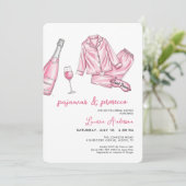 キュートパジャマ&プロセッコブライダルシャワー 招待状 (スタンド正面)