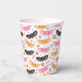 キュートパステルこうもりハロウィーン 紙コップ (裏面)