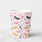 キュートパステルこうもりハロウィーン 紙コップ (右)