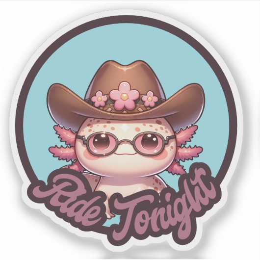 キュートパステルアクソロテルニューデザインビニールセント シール (正面)