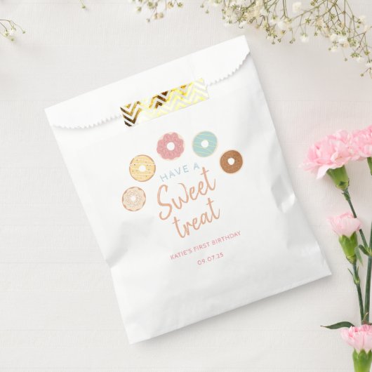 キュートパステルアスイートトリート誕生日 フェイバーバッグ (封をした状態)