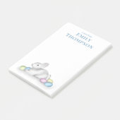 キュートパステルイースターバニーシンプルクラシックミニマル ポストイット (アングル)