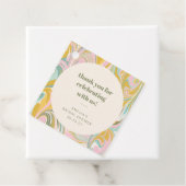 キュートパステルカスタム抽象芸術感謝していブライダルシャワー フェイバータグ (インサイチュ)