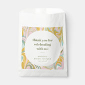 キュートパステルカスタム抽象芸術感謝していブライダルシャワー フェイバーバッグ (正面)