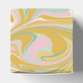 キュートパステルカスタム抽象芸術感謝していブライダルシャワー フェイバーボックス (上部)