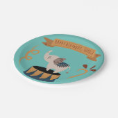 キュートパステルカーニバル誕生日テーマ ペーパープレート (アングル)