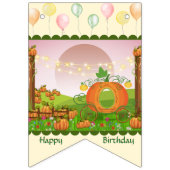 キュートパステルガールファミリーマイルストーンモーメント誕生日 バンティングフラッグ (第2の旗)