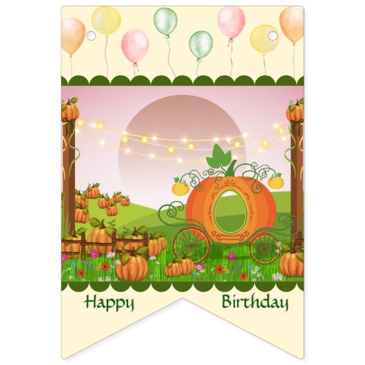 キュートパステルガールファミリーマイルストーンモーメント誕生日 バンティングフラッグ (第2の旗)