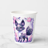 キュートパステルキツネベビーシャワー 紙コップ (正面)