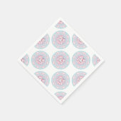 キュートパステルキャンディかわいいバニー水玉模様マンダラ スタンダードカクテルナプキン (角)