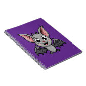 キュートパステルゴシックこうもりかわいい漫画 ノートブック (右側)